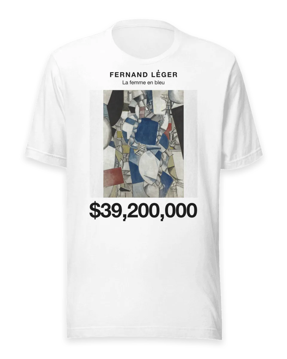 T-shirt: La femme en bleu by Fernand Léger