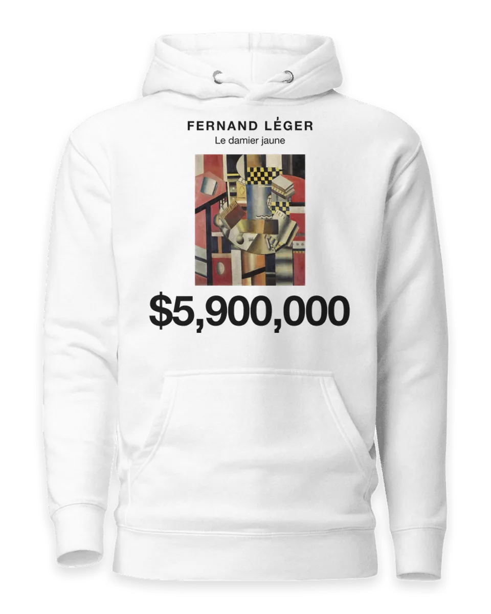 Hoodie: Le damier jaune by Fernand Léger