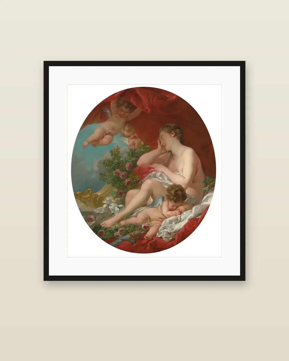 The Sleep of Venus by François Boucher, framed