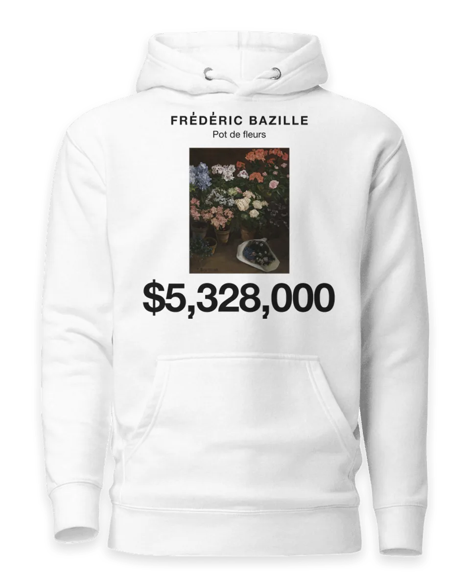 Hoodie: Pot de fleurs by Frédéric Bazille
