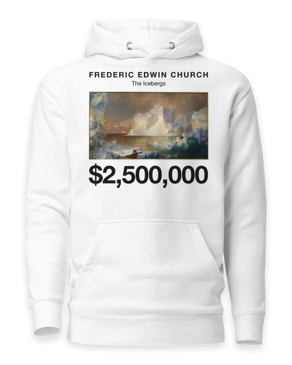 Hoodie: The Icebergs by Frederic Edwin Church