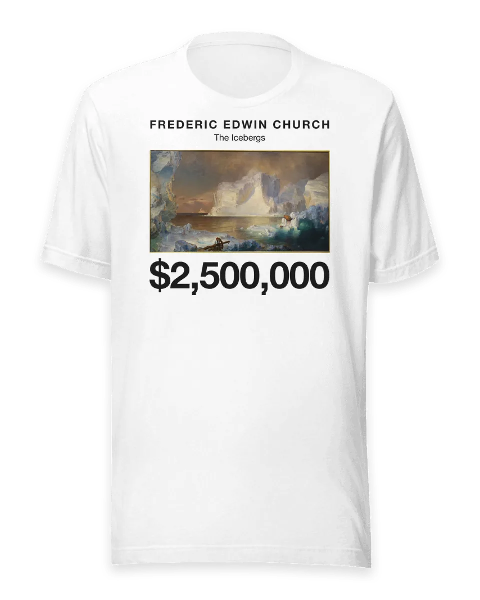 T-shirt: The Icebergs by Frederic Edwin Church