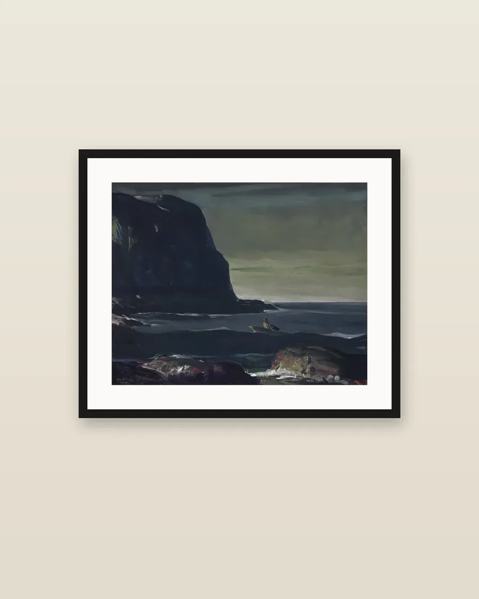 Evening Swell by George Bellows, framed