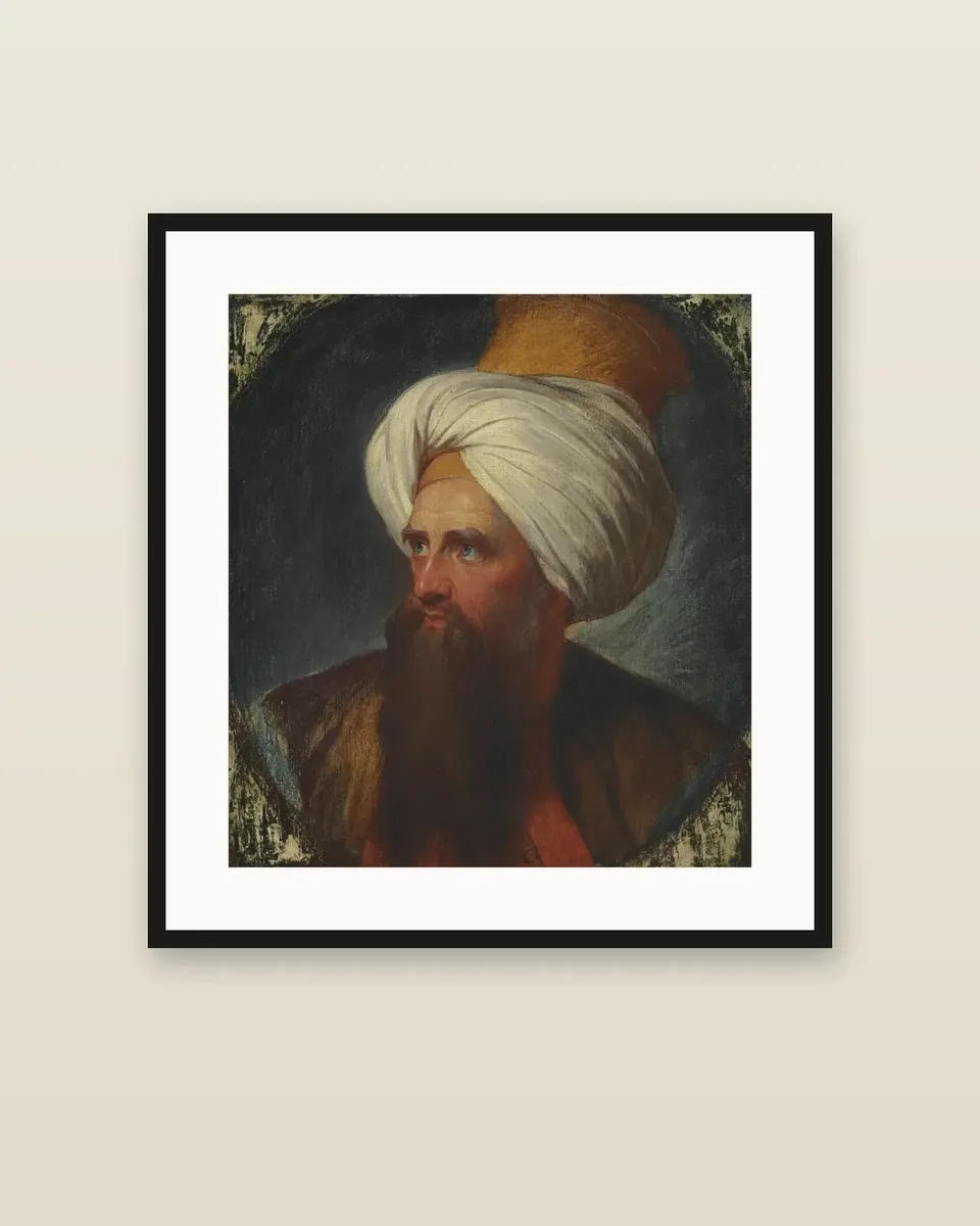 Portrait of Edward Wortley Montagu (1713-1776) by George Romney, framed