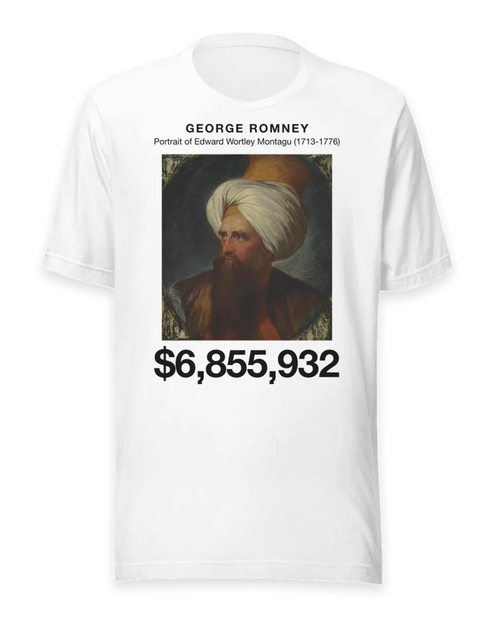 T-shirt: Portrait of Edward Wortley Montagu (1713-1776) by George Romney