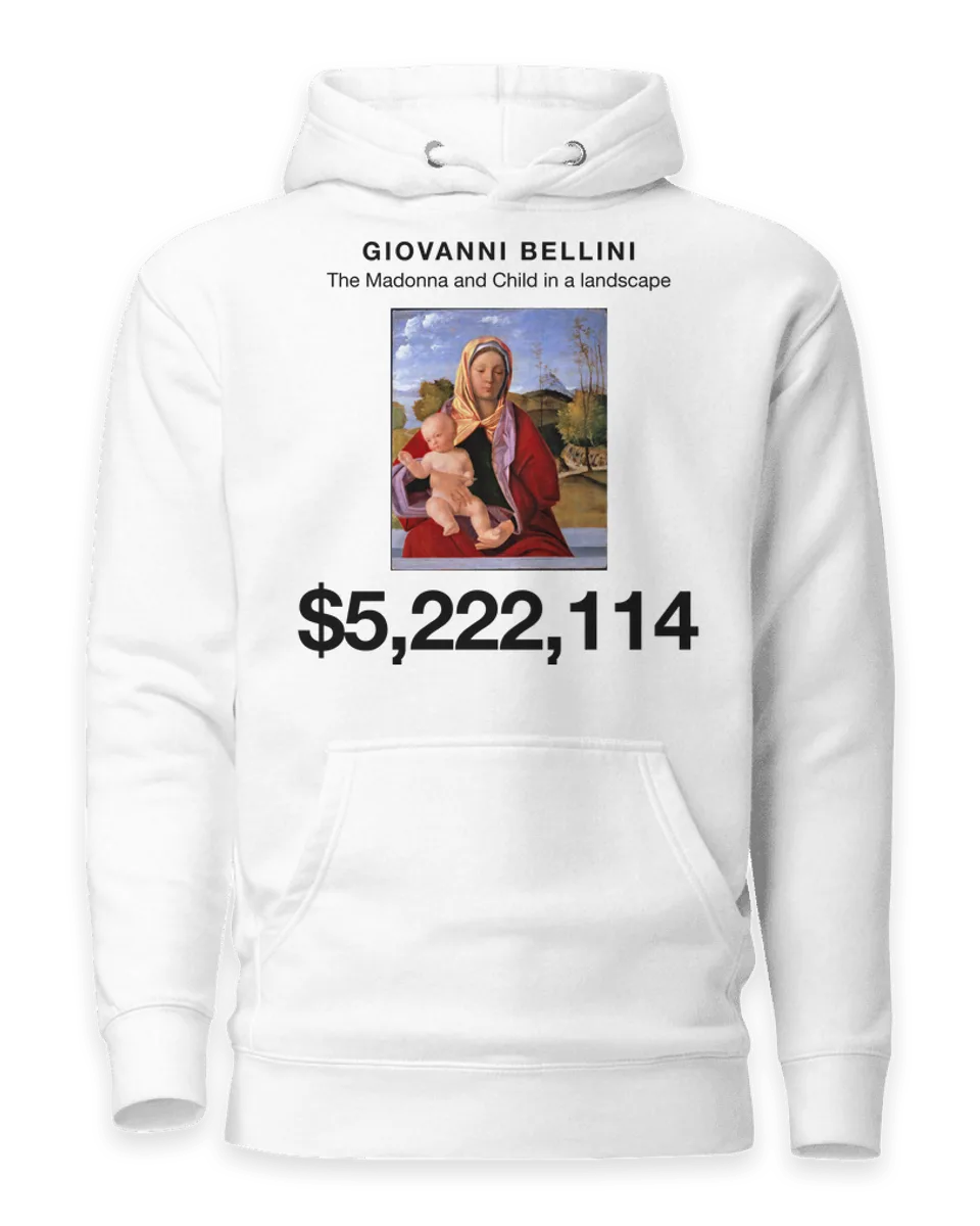 Hoodie: The Madonna and Child in a landscape by Giovanni Bellini