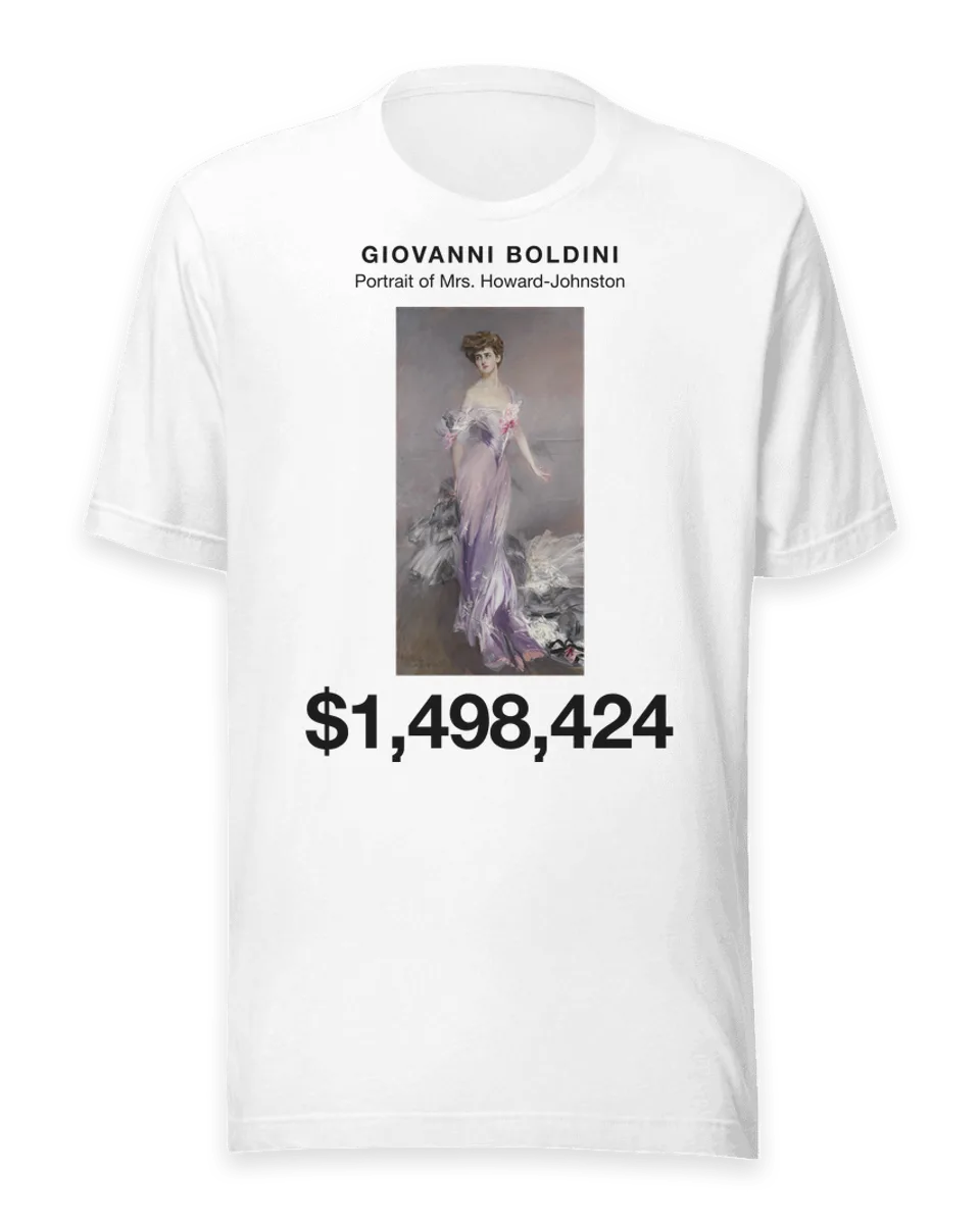 T-shirt: Portrait of Mrs. Howard-Johnston by Giovanni Boldini