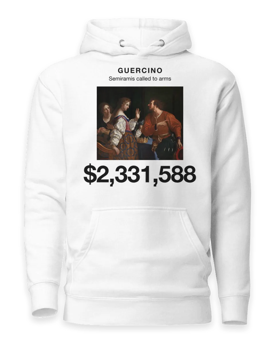 Hoodie: Semiramis called to arms by Guercino