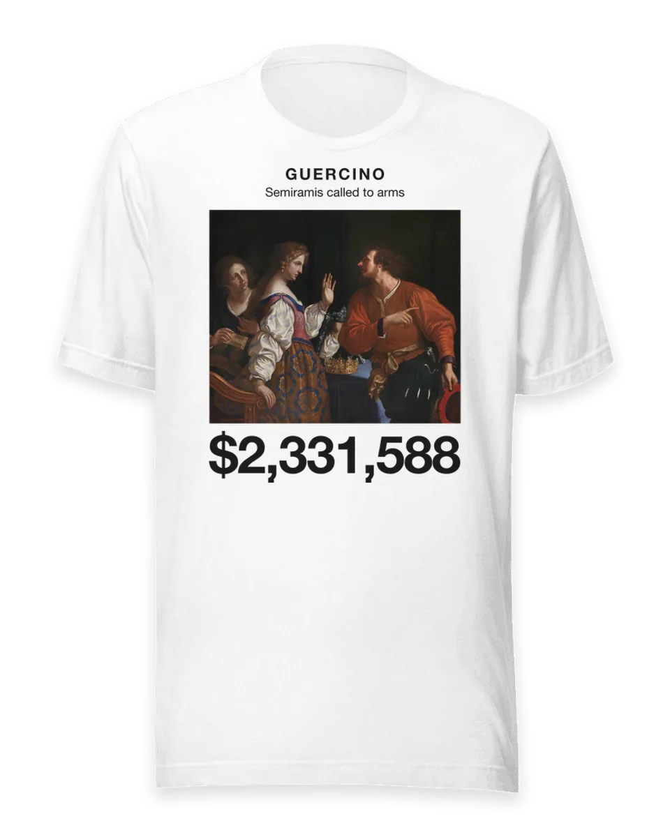 T-shirt: Semiramis called to arms by Guercino