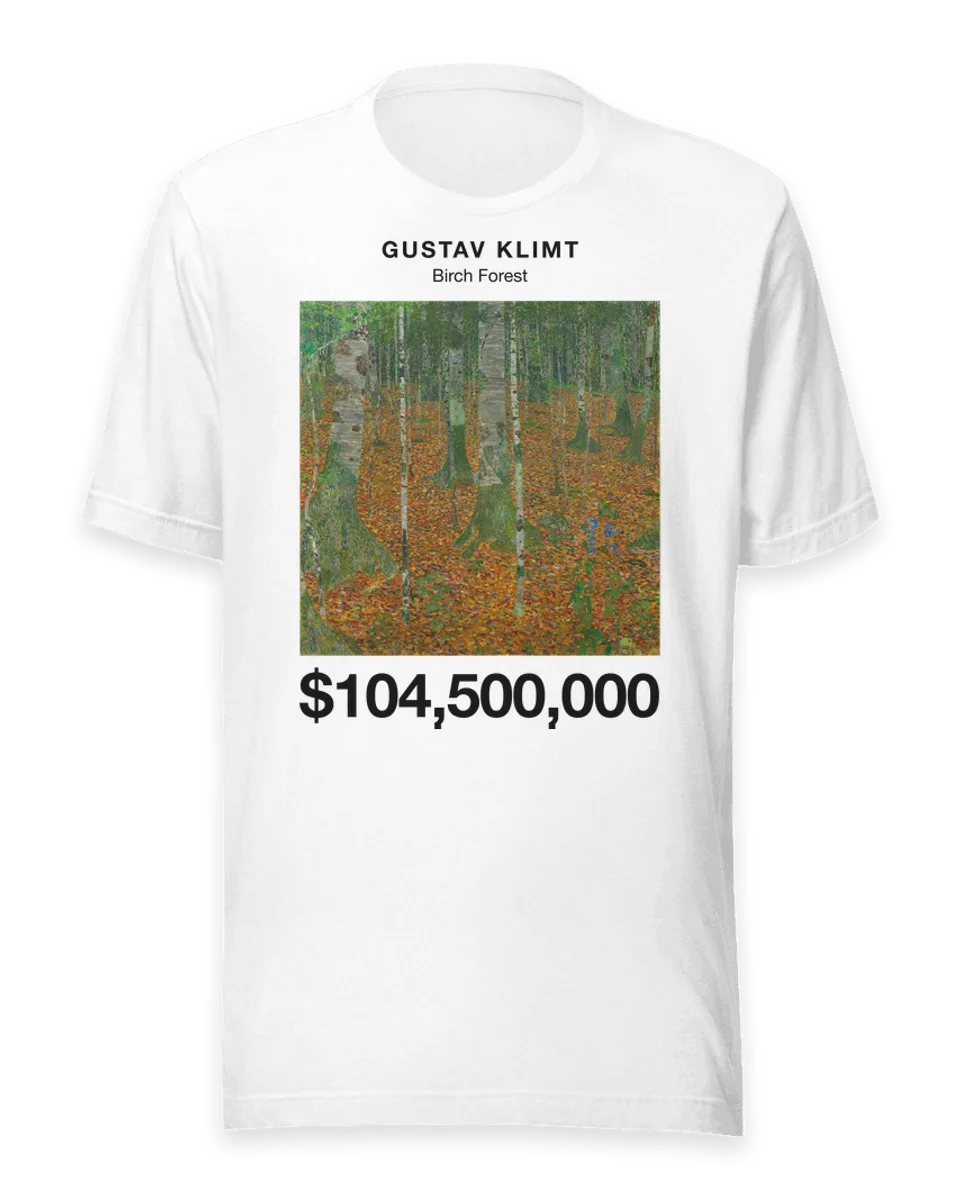 T-shirt: Birch Forest by Gustav Klimt