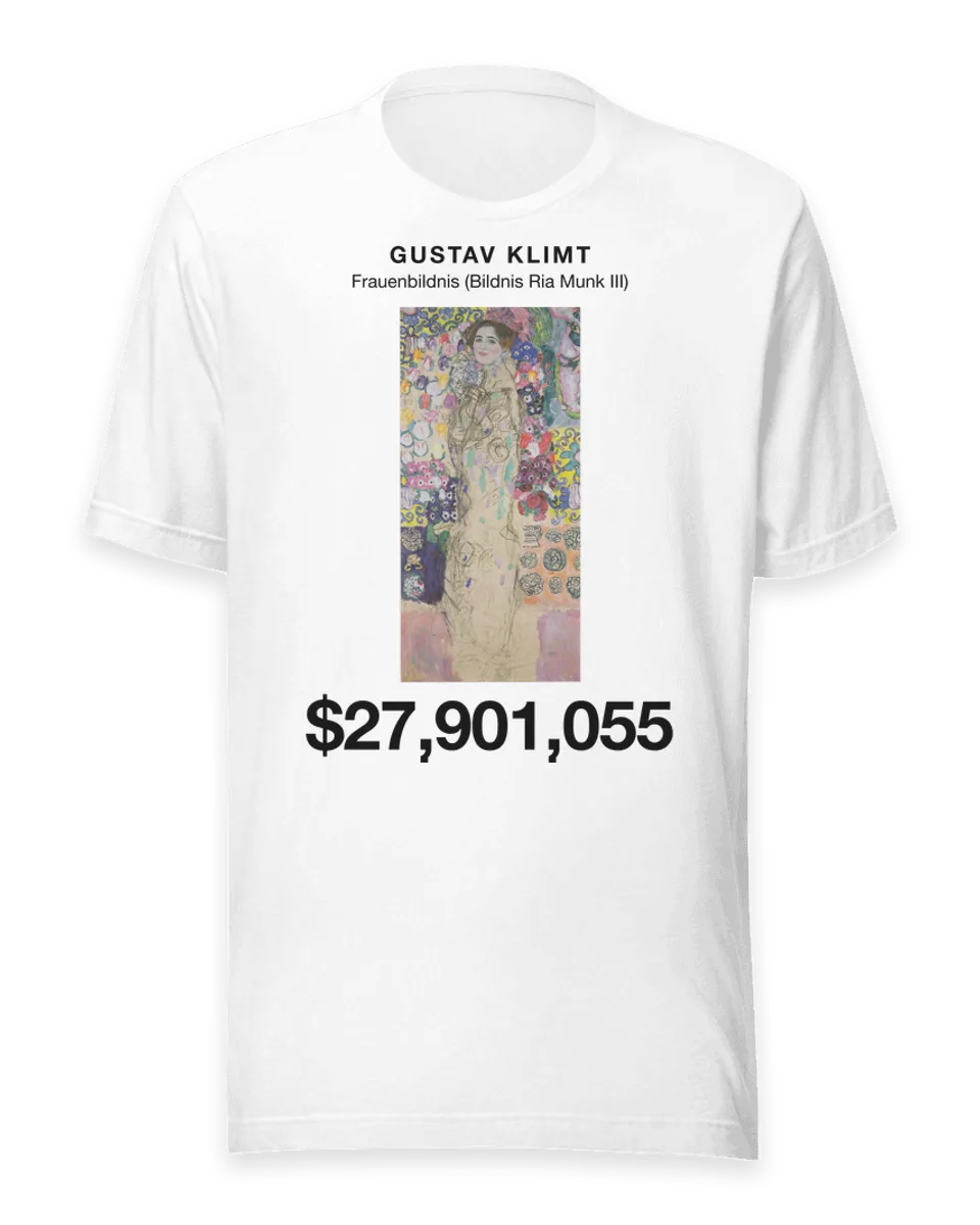 T-shirt: Frauenbildnis (Bildnis Ria Munk III) by Gustav Klimt