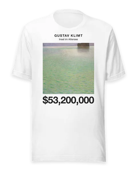 Insel im Attersee by Gustav Klimt, on a white t-shirt