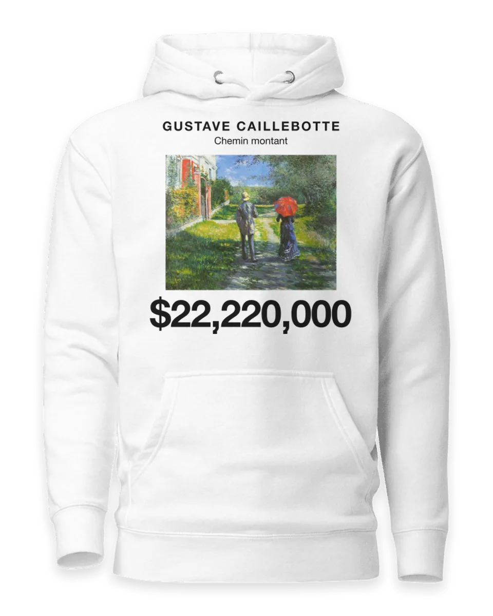Hoodie: Chemin montant by Gustave Caillebotte