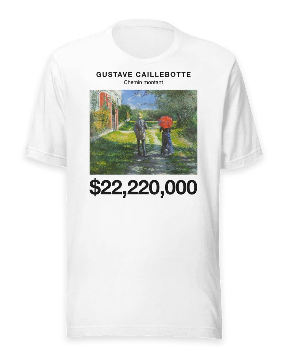 T-shirt: Chemin montant by Gustave Caillebotte