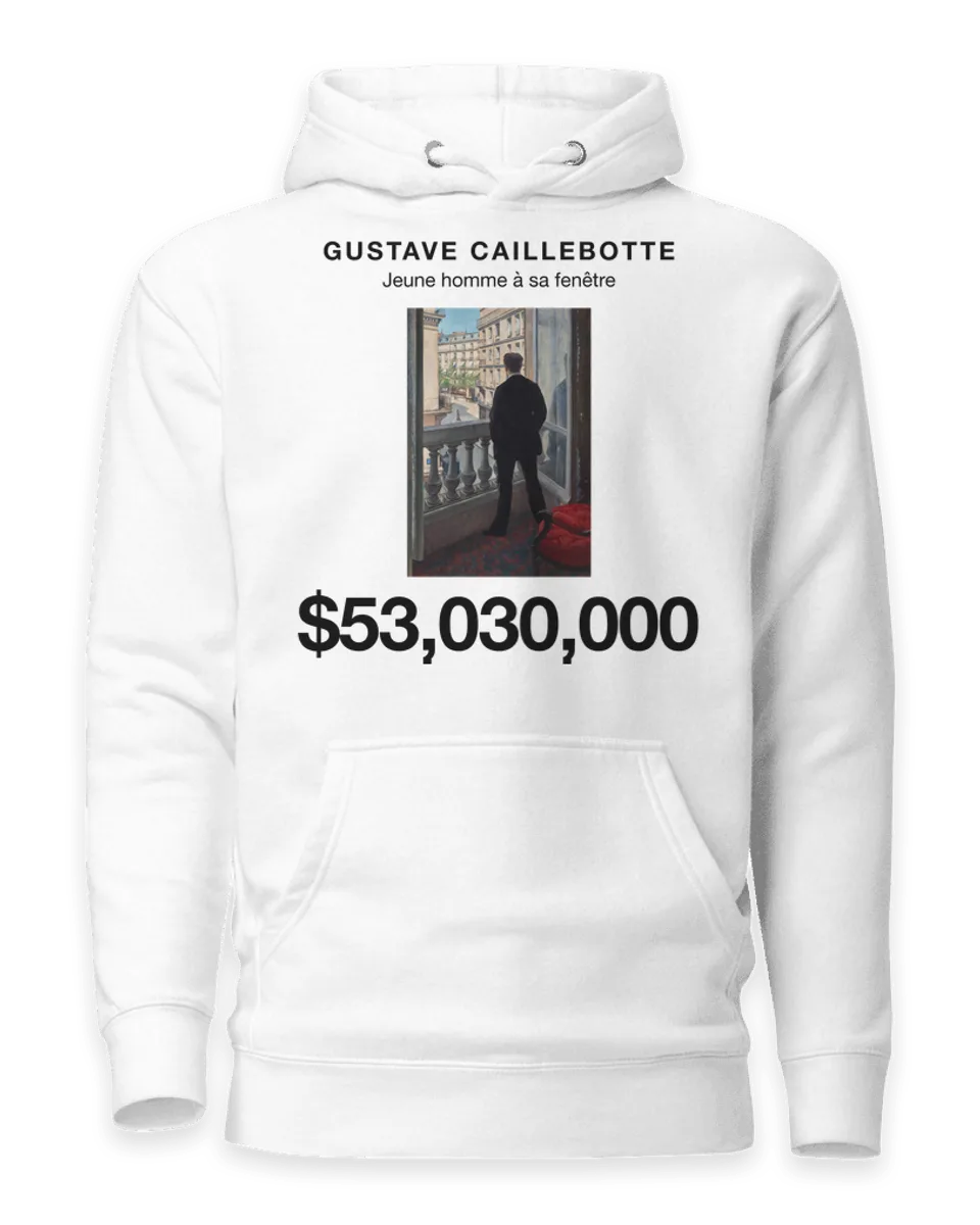 Hoodie: Jeune homme à sa fenêtre by Gustave Caillebotte