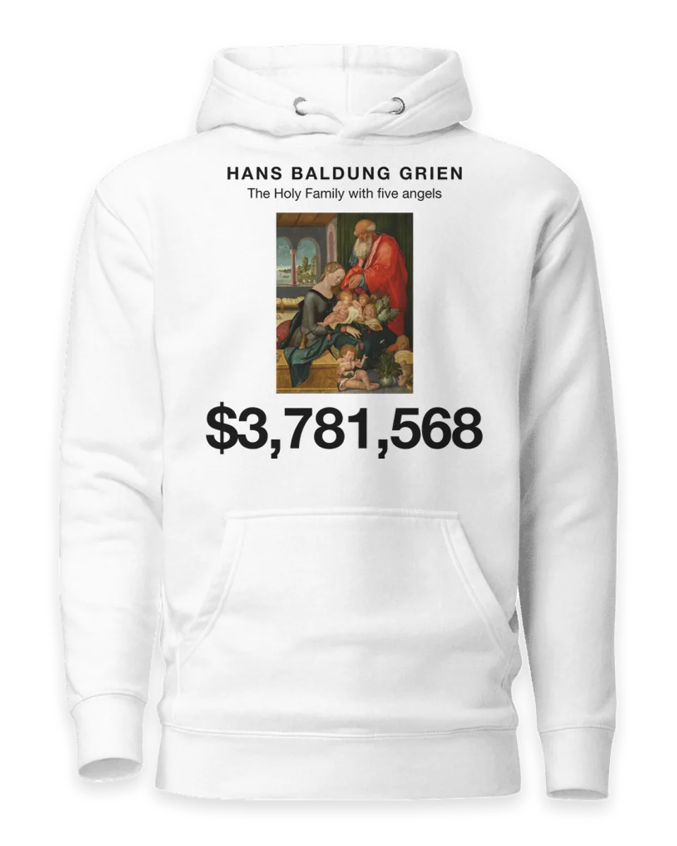 Hoodie: The Holy Family with five angels by Hans Baldung Grien