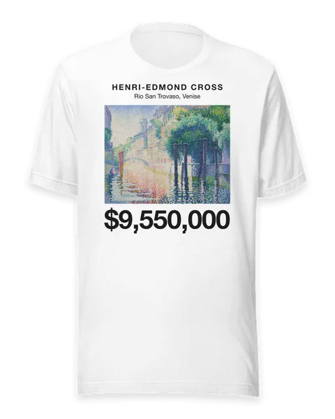 Rio San Trovaso, Venise by Henri-Edmond Cross, on a white t-shirt