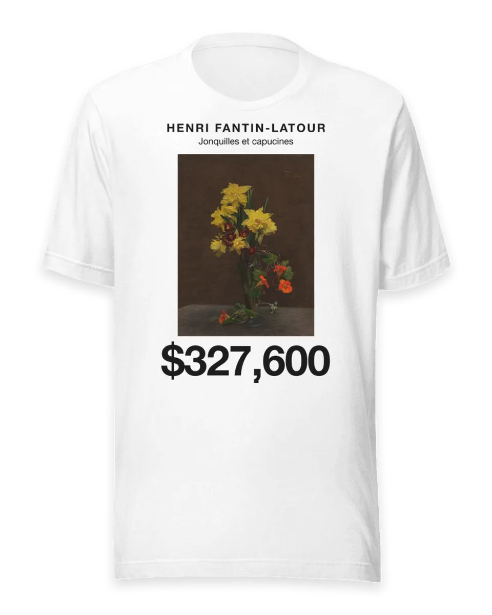 T-shirt: Jonquilles et capucines by Henri Fantin-Latour