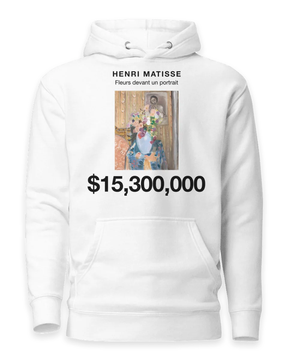 Hoodie: Fleurs devant un portrait by Henri Matisse