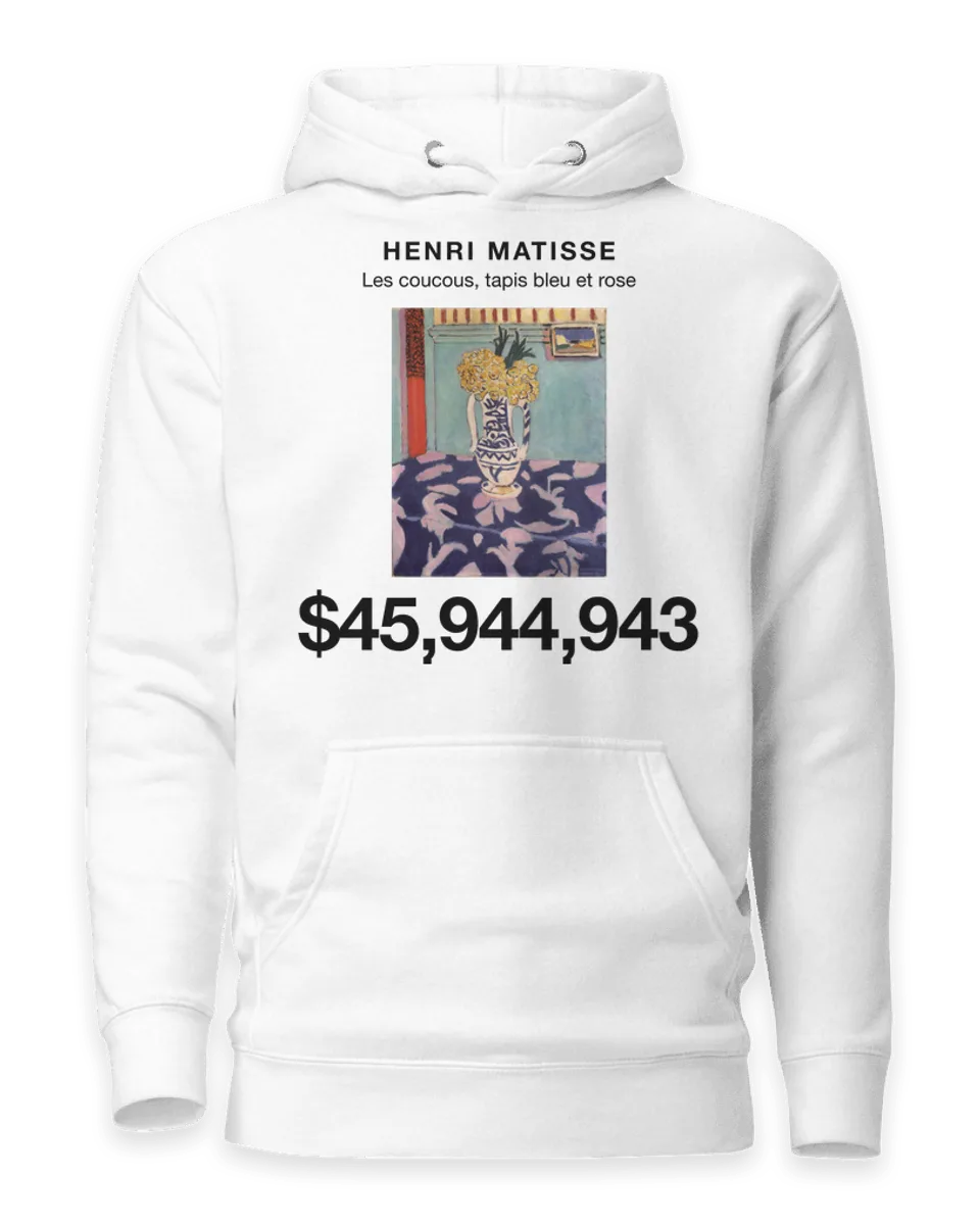 Hoodie: Les coucous, tapis bleu et rose by Henri Matisse