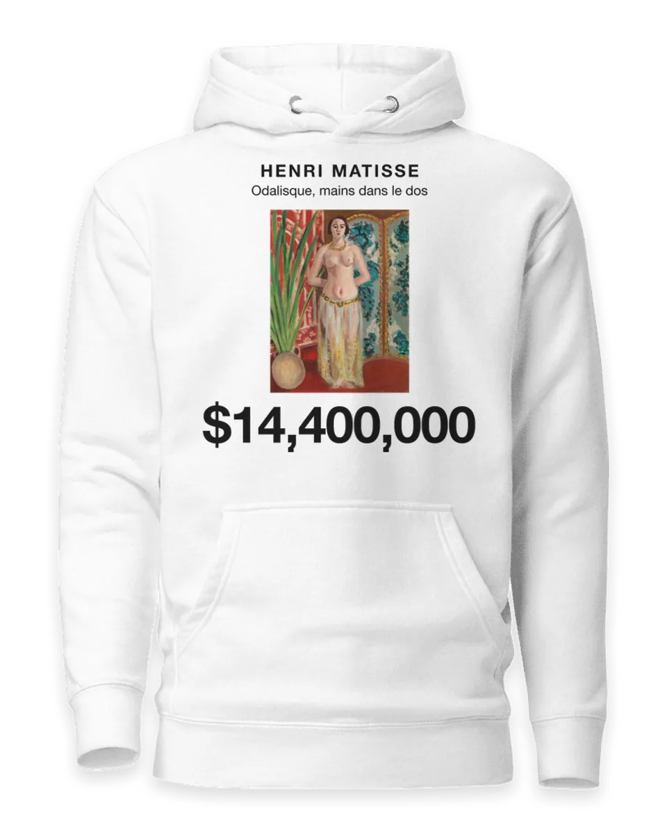 Hoodie: Odalisque, mains dans le dos by Henri Matisse