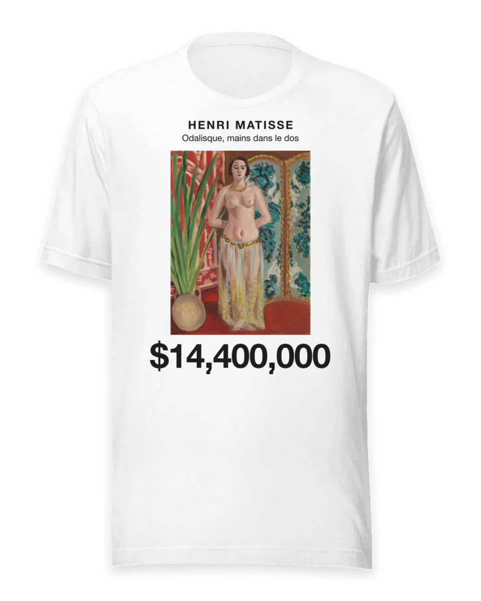 T-shirt: Odalisque, mains dans le dos by Henri Matisse