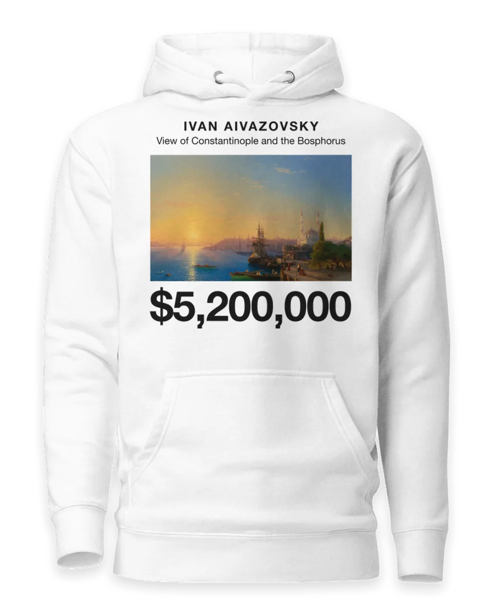 Hoodie: View of Constantinople and the Bosphorus by Ivan Aivazovsky
