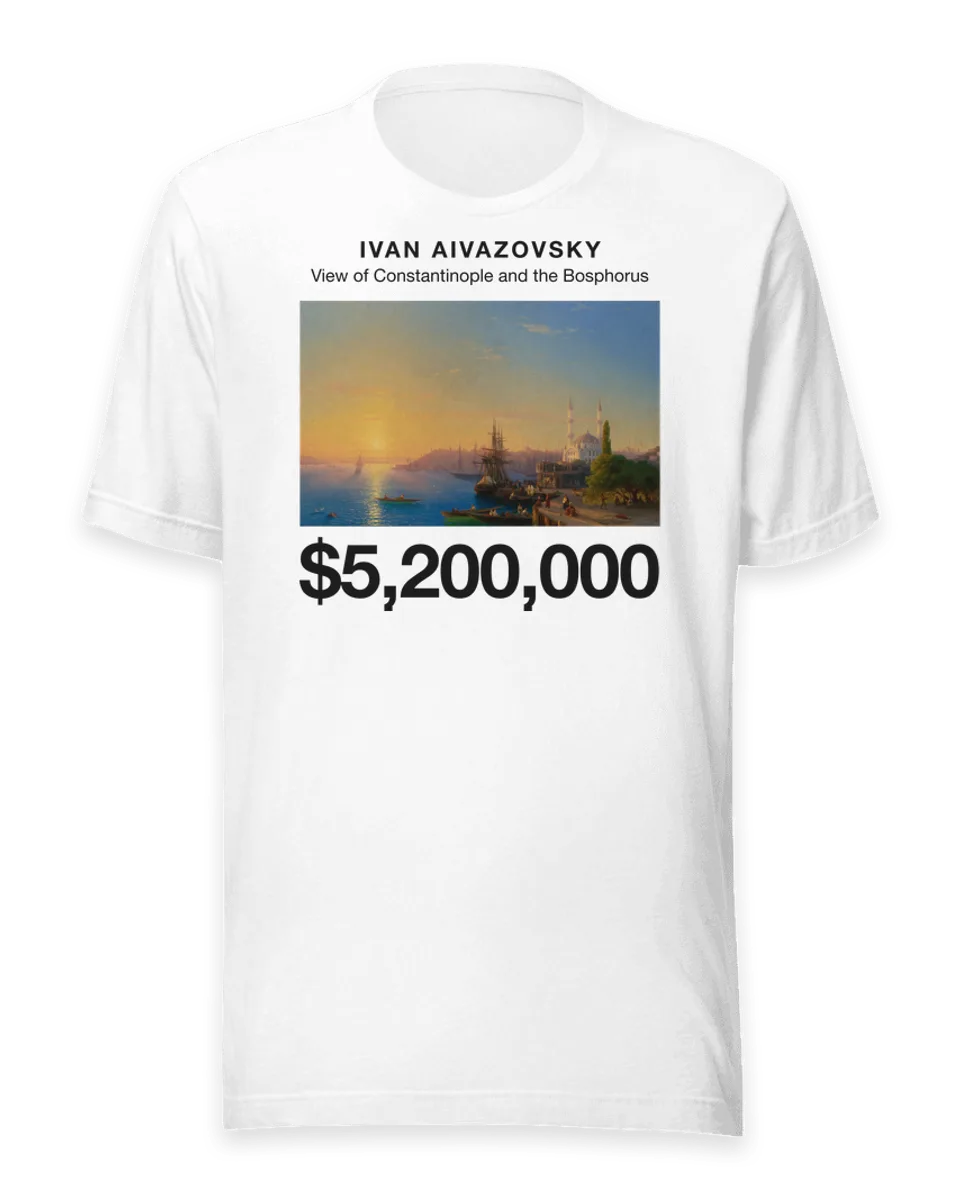 T-shirt: View of Constantinople and the Bosphorus by Ivan Aivazovsky