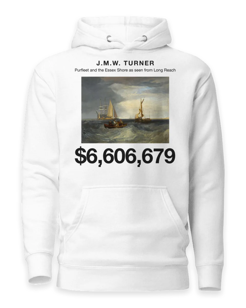 Hoodie: Purfleet and the Essex Shore as seen from Long Reach by J.M.W. Turner