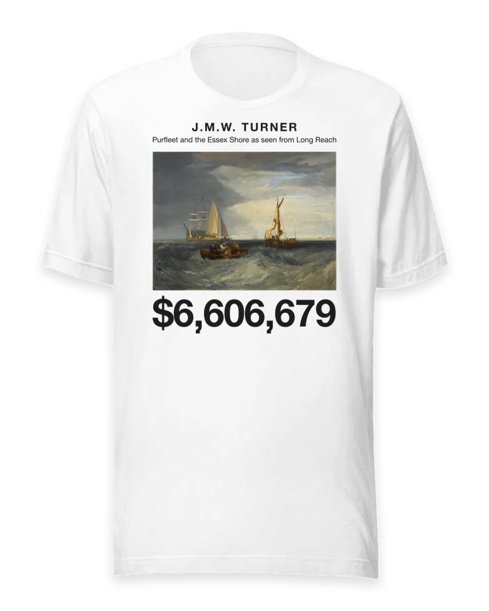 T-shirt: Purfleet and the Essex Shore as seen from Long Reach by J.M.W. Turner