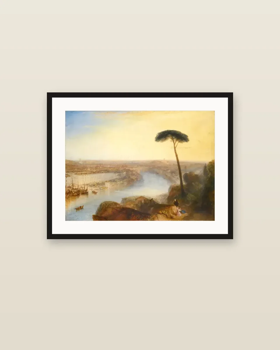 Rome, from Mount Aventine by J. M. W. Turner, framed