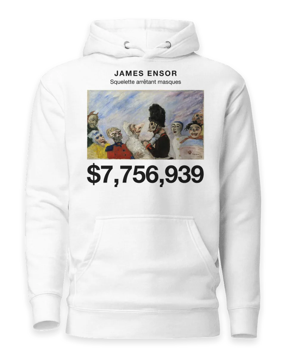 Hoodie: Squelette arrêtant masques by James Ensor