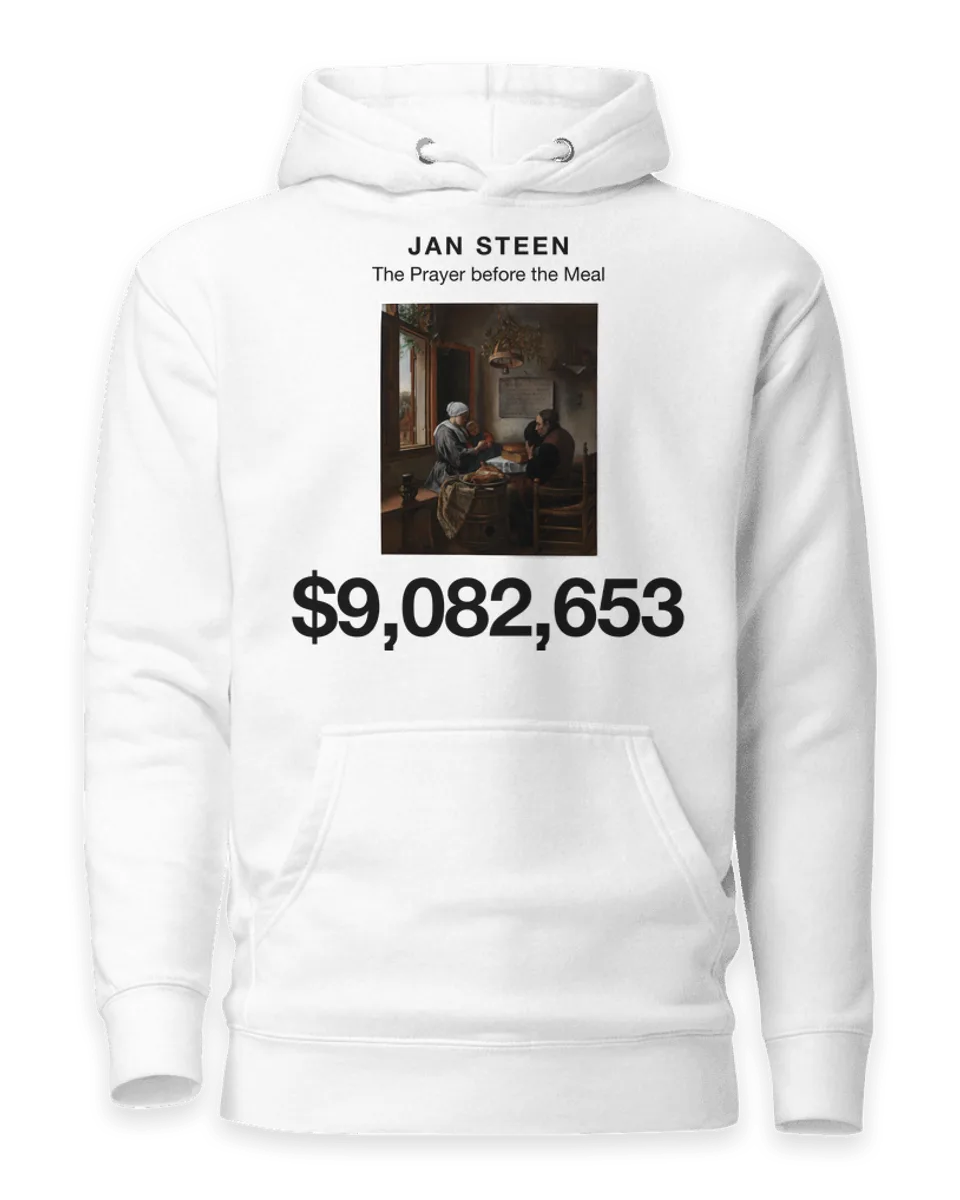 Hoodie: The Prayer before the Meal by Jan Steen