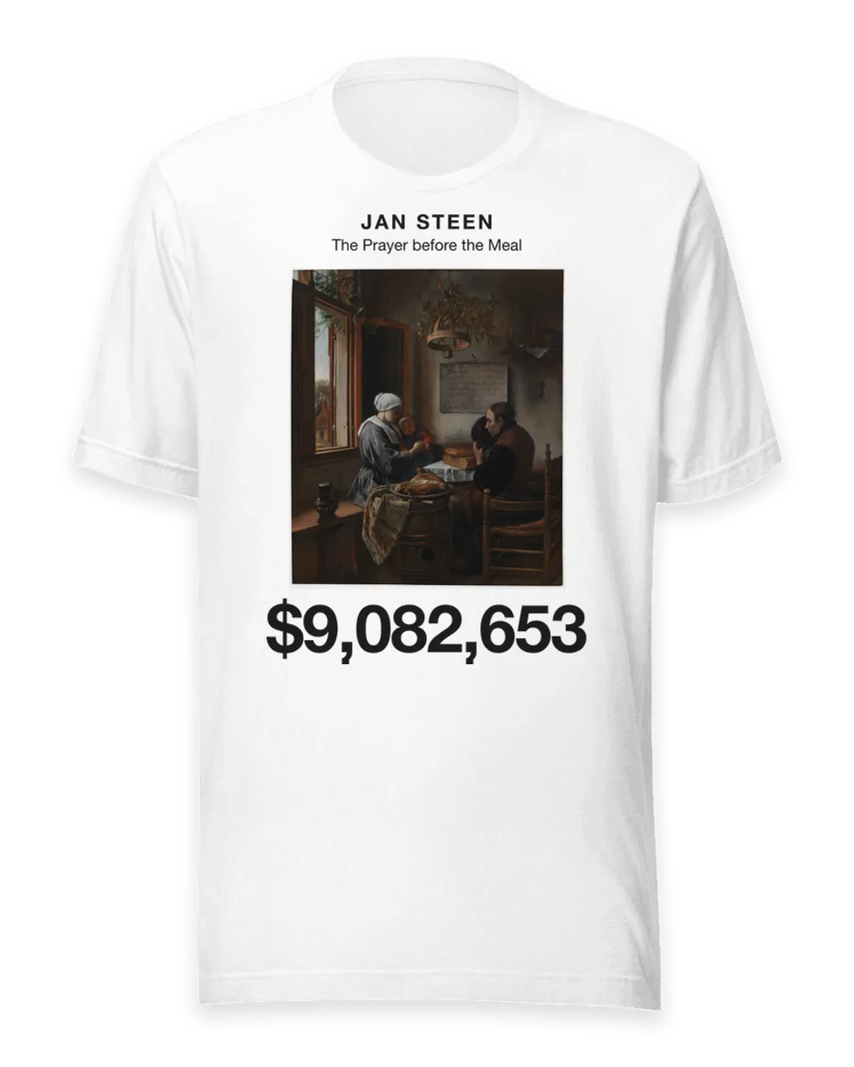 T-shirt: The Prayer before the Meal by Jan Steen