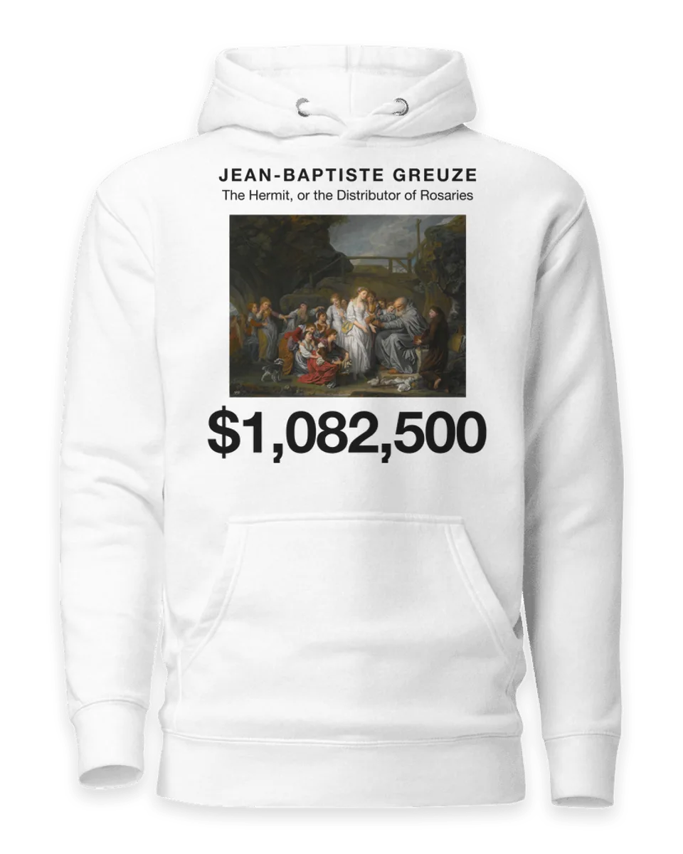 Hoodie: The Hermit, or the Distributor of Rosaries by Jean-Baptiste Greuze