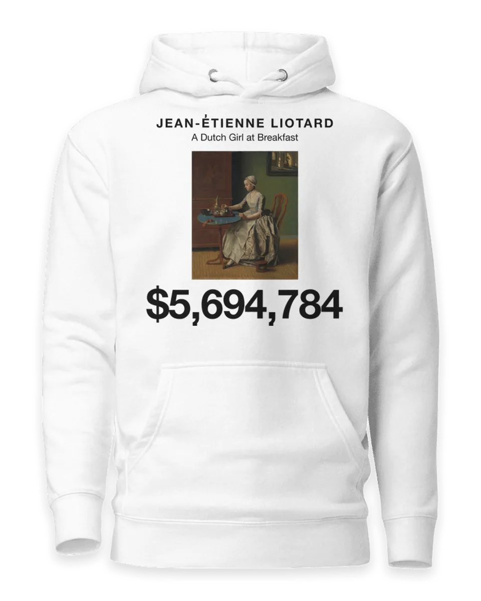 Hoodie: A Dutch Girl at Breakfast by Jean-Étienne Liotard