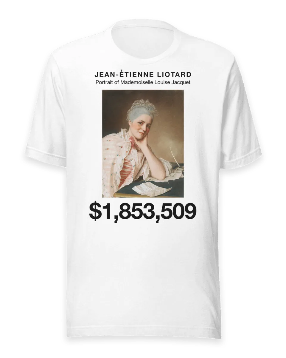 T-shirt: Portrait of Mademoiselle Louise Jacquet by Jean-Étienne Liotard