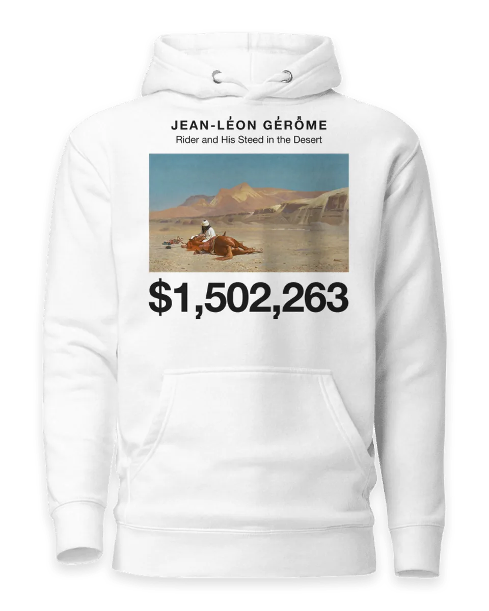 Hoodie: Rider and His Steed in the Desert by Jean-Léon Gérôme