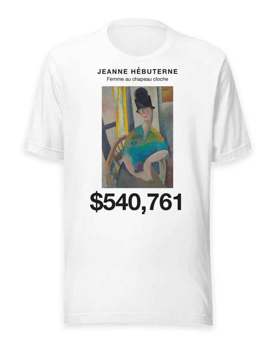T-shirt: Femme au chapeau cloche by Jeanne Hébuterne