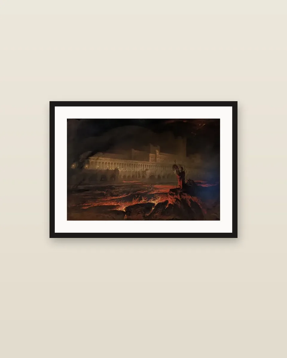 Pandemonium by John Martin, framed