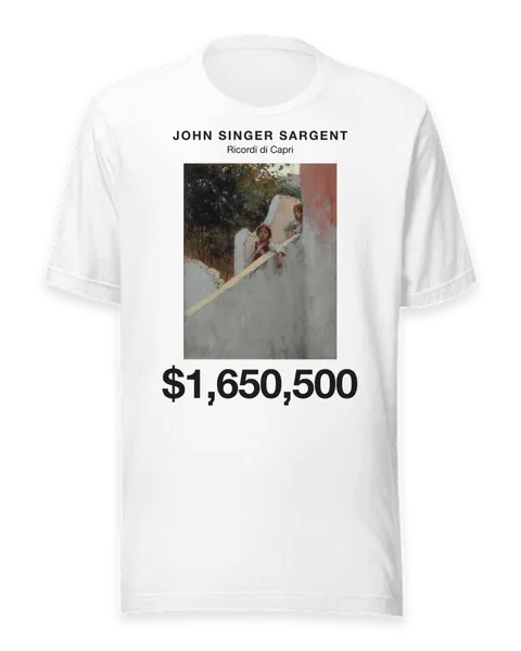 Ricordi di Capri by John Singer Sargent, on a white t-shirt