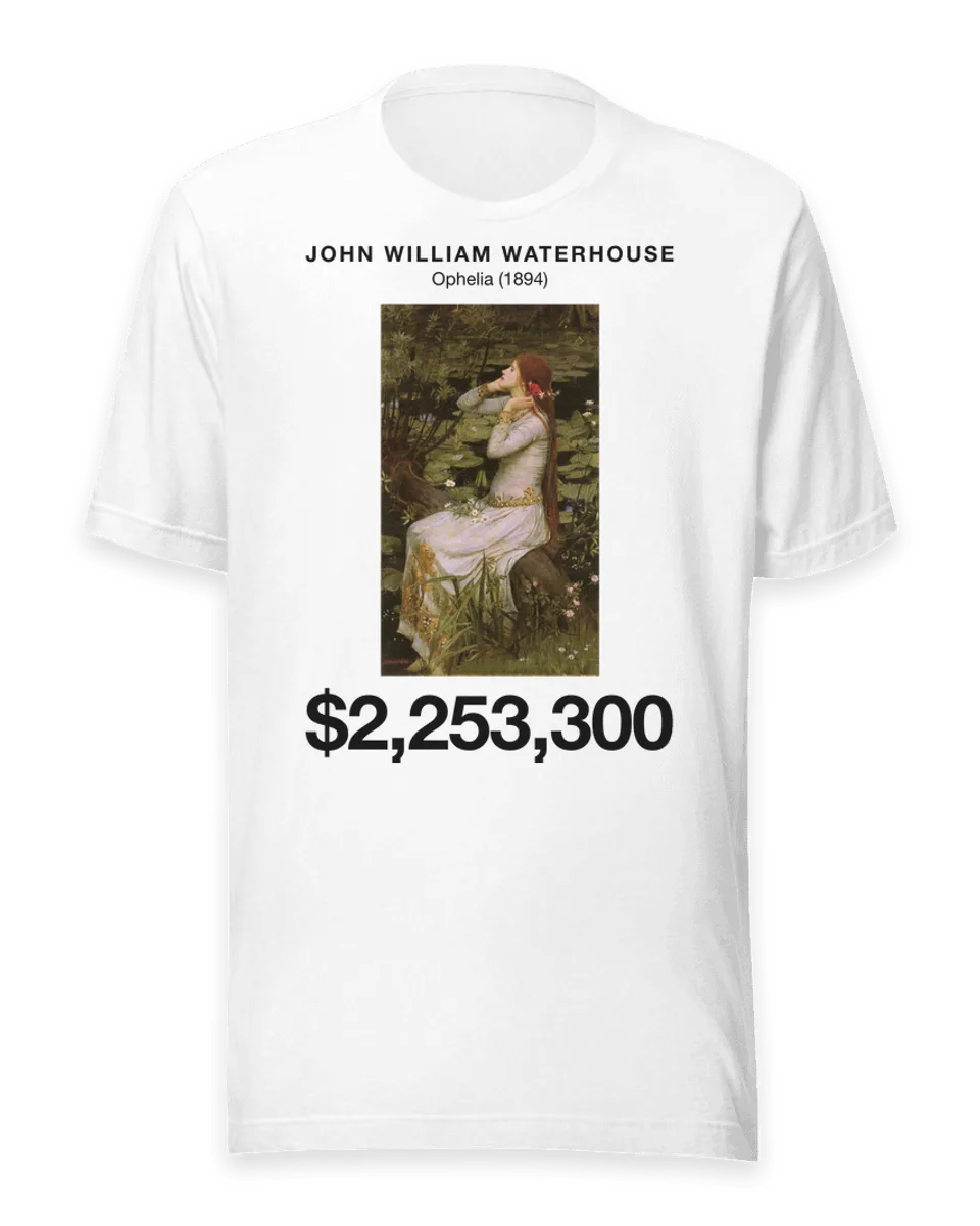 T-shirt: Ophelia (1894) by John William Waterhouse