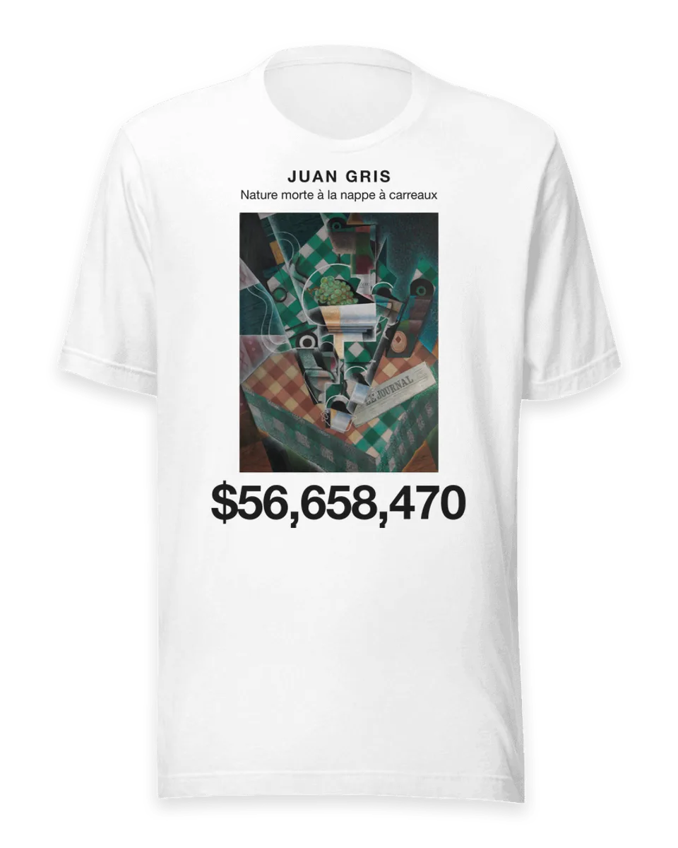 T-shirt: Nature morte à la nappe à carreaux by Juan Gris
