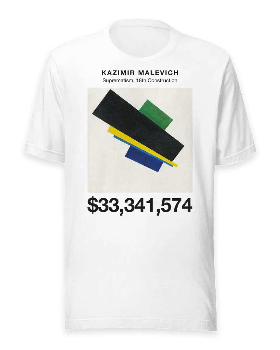 T-shirt: Suprematism, 18th Construction by Kazimir Malevich