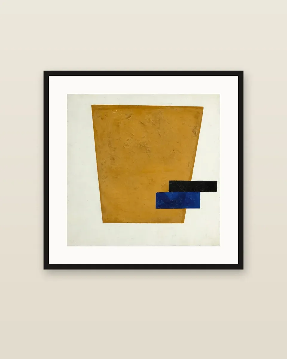 Suprematist Composition with Plane in Projection by Kazimir Malevich, framed
