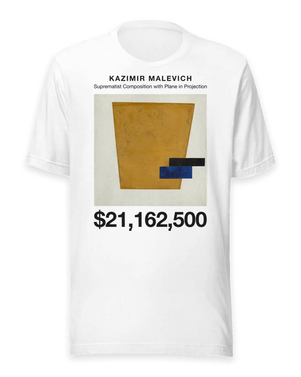 T-shirt: Suprematist Composition with Plane in Projection by Kazimir Malevich