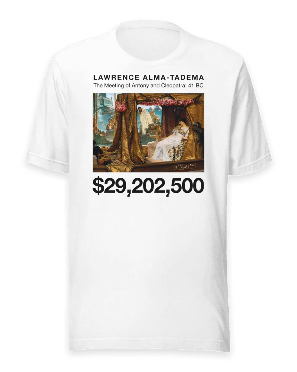 T-shirt: The Meeting of Antony and Cleopatra: 41 BC by Lawrence Alma-Tadema