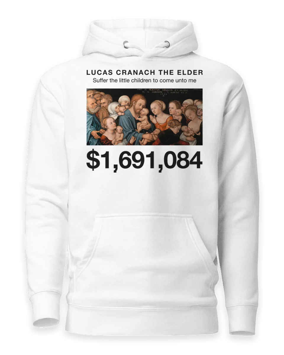Hoodie: Suffer the little children to come unto me by Lucas Cranach the Elder