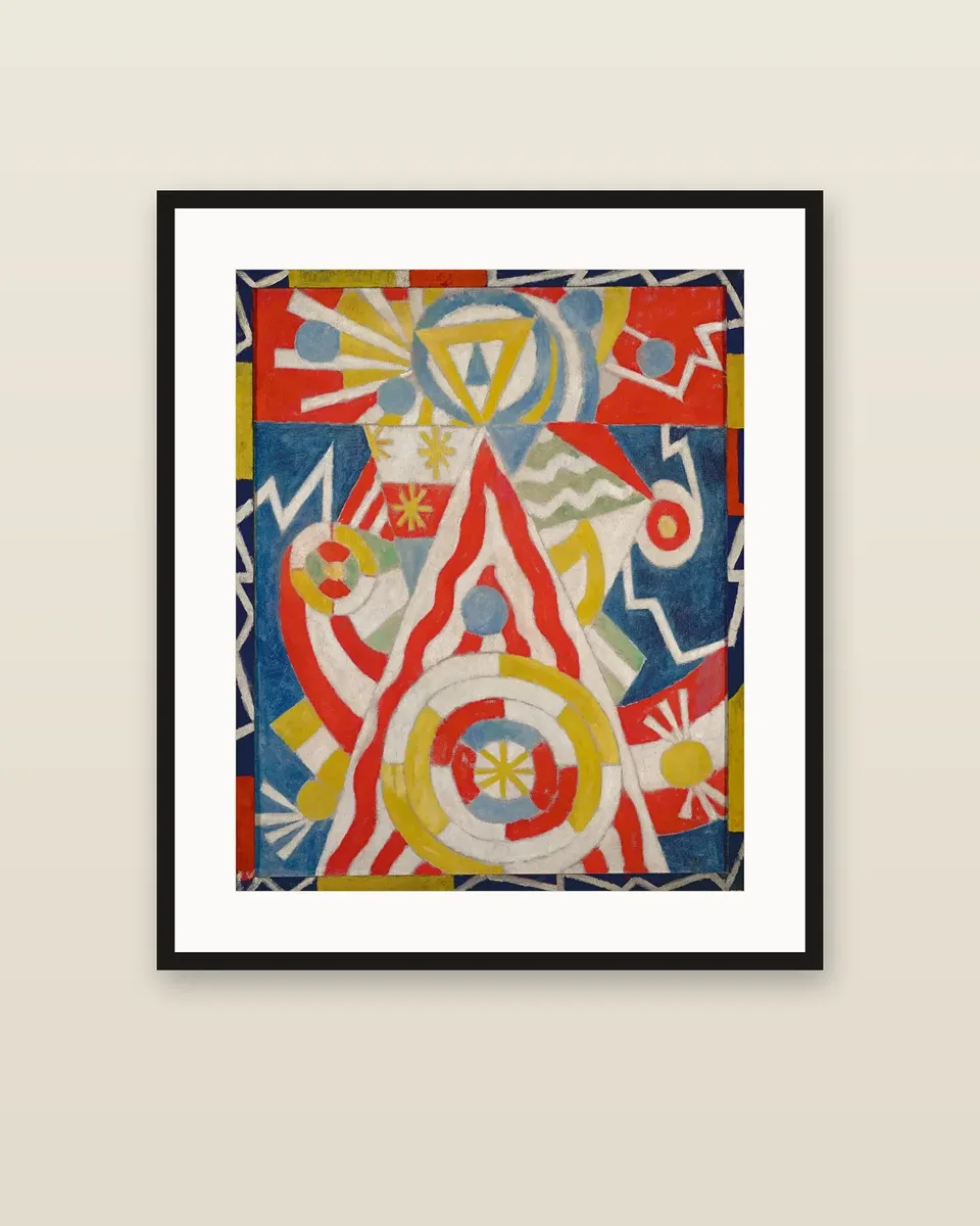 Painting No. 6 by Marsden Hartley, framed