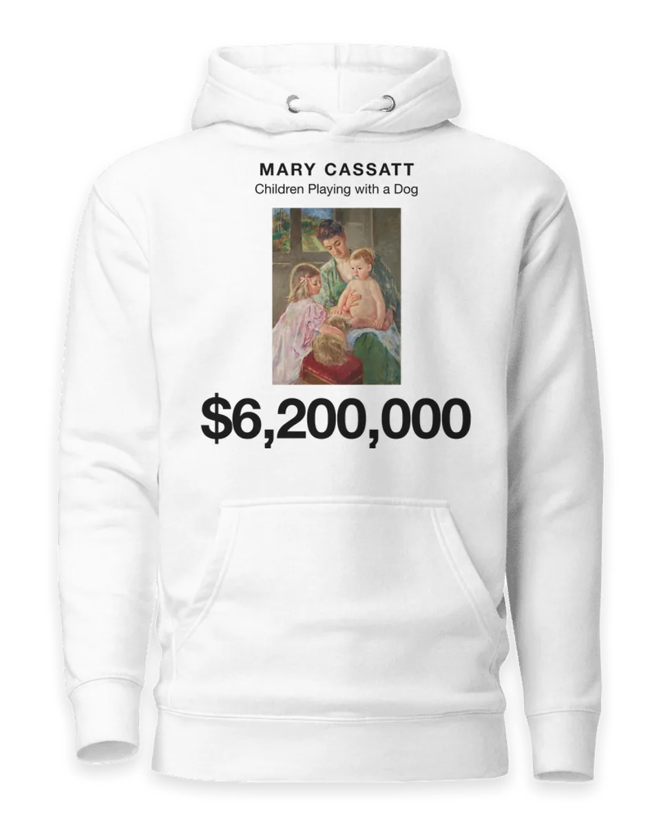 Hoodie: Children Playing with a Dog by Mary Cassatt